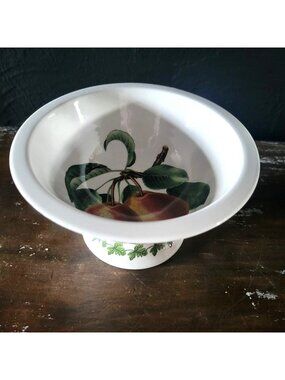 Portmeirion Pomona Sovereign Footed Sorbet Bowl Princess Of Orange Pear Design
